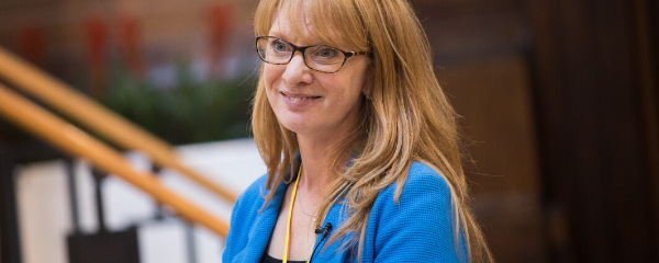 Alison Sturgess-Durden of Mayden speaking at the 2019 Happy Workplaces Conference