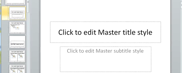 Editing the Master Slide in PowerPoint presentations